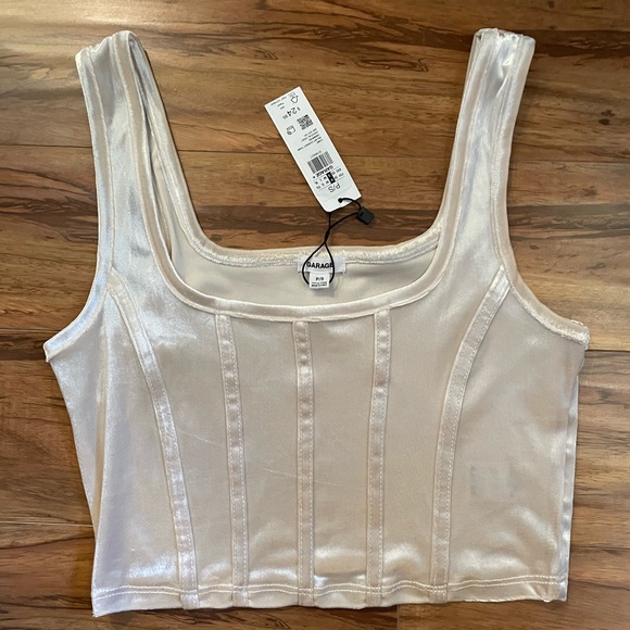 Garage Velvet Corset Tank (NWT) - Picture 2 of 2